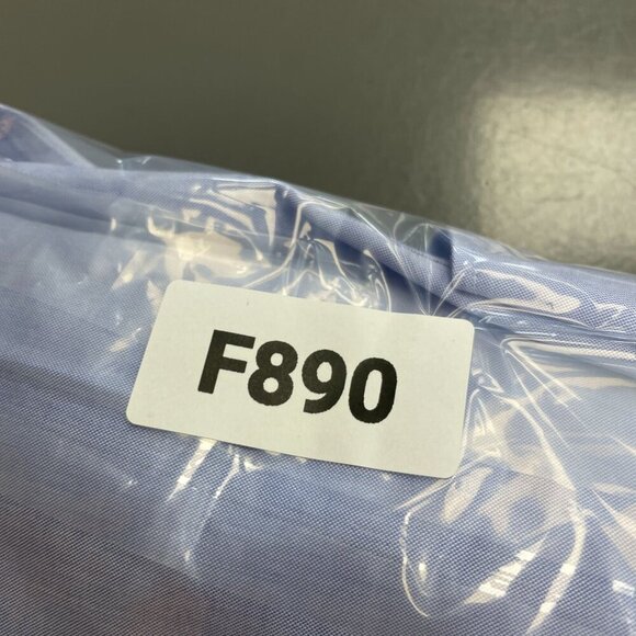 NEW Lands' End Men's 15.5 Light Blue Supima Cotton Tailored Fit Dress Shirt - Picture 9 of 9